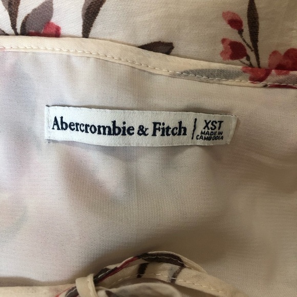 ABERCROMBIE & FITCH Floaty Trapeze Mini Dress Size XST - Picture 8 of 12